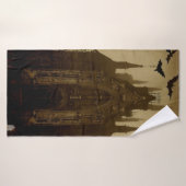 Gotisch/Halloween/herfst/pompoen Badhanddoek (Badhanddoek)