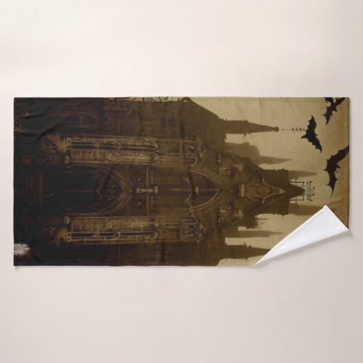 Gotisch/Halloween/herfst/pompoen Badhanddoek (Badhanddoek)