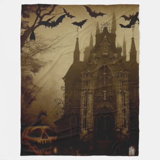 Gotisch/Halloween/herfst/pompoen Fleece Deken (Voorkant)