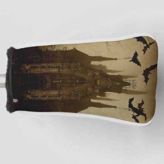 Gotisch/Halloween/herfst/pompoen Golfheadcover (Voorkant)