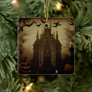 Gotisch/Halloween/herfst/pompoen Keramisch Ornament