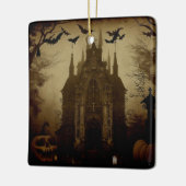 Gotisch/Halloween/herfst/pompoen Keramisch Ornament (Links)