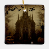 Gotisch/Halloween/herfst/pompoen Keramisch Ornament (Voorkant)