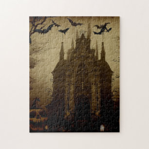 Gotisch/Halloween/herfst/pompoen Legpuzzel