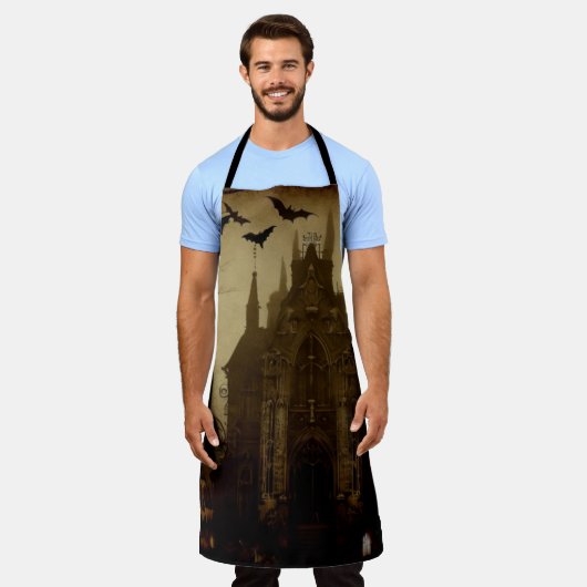 Gotisch/Halloween/herfst/pompoen Schort (Gedragen)