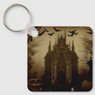 Gotisch/Halloween/herfst/pompoen Sleutelhanger