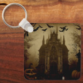 Gotisch/Halloween/herfst/pompoen Sleutelhanger (Voorkant)