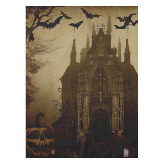 Gotisch/Halloween/herfst/pompoen Tafelkleed (Voorkant)