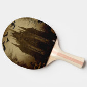 Gotisch/Halloween/herfst/pompoen Tafeltennisbatje (Zijkant)