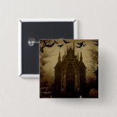Gotisch/Halloween/herfst/pompoen Vierkante Button 5,1 Cm (Voorkant /achterkant)