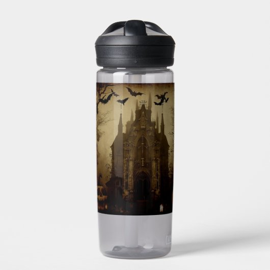 Gotisch/Halloween/herfst/pompoen Waterfles (Voorkant)
