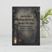 Gotisch, Halloween Kostuum Feest Kaart (Staand voorkant)