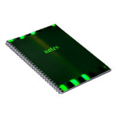 Gotisch Harlekijn groen notitieboek (Rechterzijde)