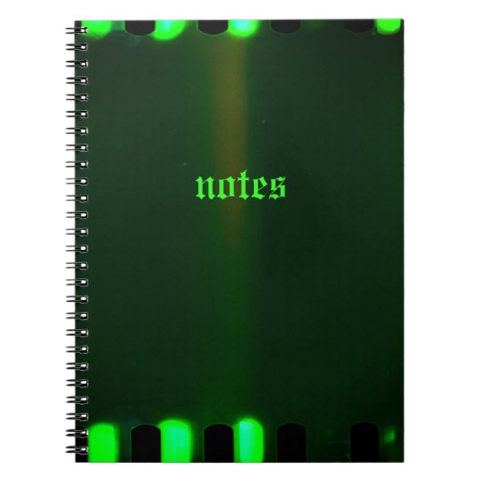 Gotisch Harlekijn groen notitieboek (Voorkant)