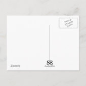 Gotisch Hart met Schedel Briefkaart (Achterkant)