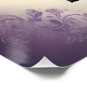 Gotisch hart, Rozen en filigraan 🖤  ontwerp Perfect Poster (Hoek)