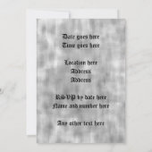 Gotisch hart verjaardagsfeestje kaart (Achterkant)