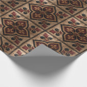 Gotisch houtsnijwerkpatroon (3) cadeaupapier (Hoek)