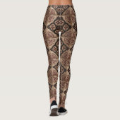Gotisch houtsnijwerkpatroon (5) leggings (Achterkant)