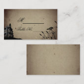 gotisch huis bruiloft plaats kaart plaatskaartje (Voorkant / Achterkant)