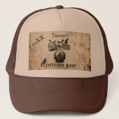 Gotisch Huis in Sneeuw Wereldbol Halloween Kostuum Trucker Pet (Voorkant)