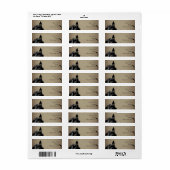 Gotisch Huis Retouradres Etiket (Full Sheet)
