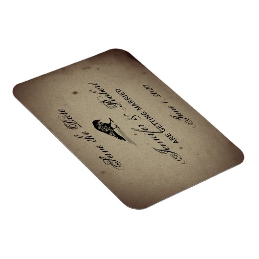 Gotisch Huis Save the Date Magneet (Rechterzijde)