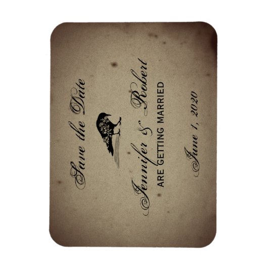  Gotisch Huis Save the Date Magneet (Verticaal)