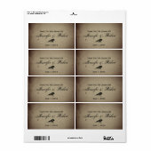  Gotisch Huis Waterfles Label (Full Sheet)