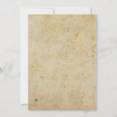Gotisch Huwelijksprogramma met Vintage Papier en D Kaart (Achterkant)