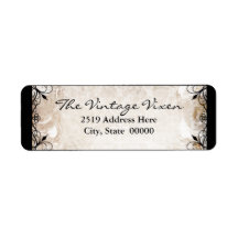  Gotisch Ironwork en Skulls Label