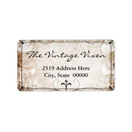  Gotisch Ironwork en Skulls Label