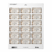  Gotisch Ironwork en Skulls Label (Full Sheet)