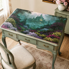 Gotisch Kasteel Bloemrijke Fantasie Bos Decoupage Tissuepapier