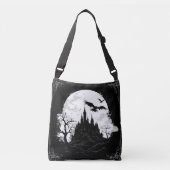 Gotisch Kasteel en Maan Crossbody Tas (Voorkant)