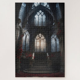 Gotisch kasteel trappenhuis legpuzzel