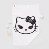 gotisch Kat Golfhanddoek (Insitu)