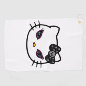 gotisch Kat Golfhanddoek (Horizontaal)