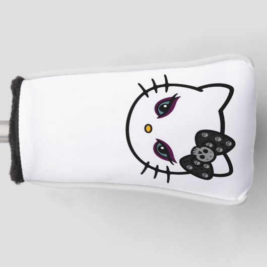 Gotisch Kat Putter Hoesje Golfheadcover (Voorkant)