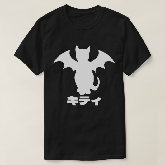 GOTISCH KAT VLEERMUIS KAT JAPANS SHIRT (Design voorkant)