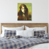 Gotisch Keltisch Meisje Verpakt Canvas Afdruk (Insitu (Slaapkamer))