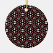 Gotisch kerstontwerp keramisch ornament (Voorkant)