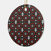 Gotisch kerstontwerp keramisch ornament (Links)