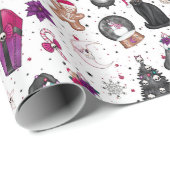 Gotisch kerstpapier cadeaupapier (Rol Hoek)