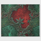 Gotisch kerstpapier cadeaupapier (Vlak)