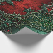 Gotisch kerstpapier cadeaupapier (Hoek)