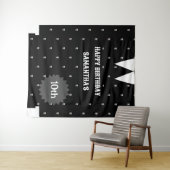 Gotisch klein meisje in zwart Verjaardag Achtergro Wandkleed (In Situ (horizontaal))