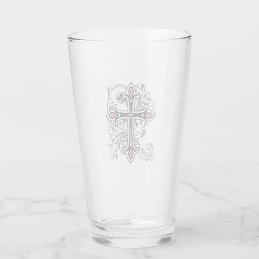 Gotisch kruis glas (Achterkant)