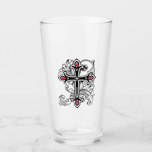 Gotisch kruis glas (Voorkant)