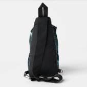 Gotisch kruis met decoratieve elementen en vogels. sling bag (Achterkant)